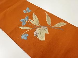 リサイクル　枝葉模様織出し名古屋帯